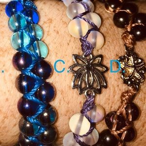 D: Mermaid Glass Shamballa Bracelet